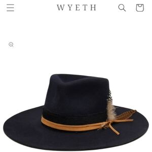 NWT Wyeth Olin Wylder Indie Midnight size Medium Rancher Hat